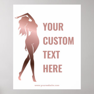 Körperbildhauerei Fitness Poster