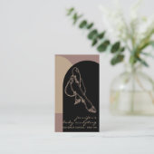 Körperbildhauerei Konturspritze Tan Schönheitsfuß Visitenkarte (Stehend Vorderseite)