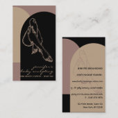 Körperbildhauerei Konturspritze Tan Schönheitsfuß Visitenkarte (Vorne/Hinten)