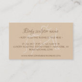 Körperbildhauerin für Wellness-Center Visitenkarte (Rückseite)