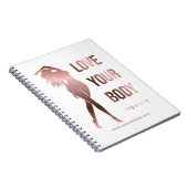 Körperbildhauerkörper, die den Wellness-Center prä Notizblock (Rechte Seite)