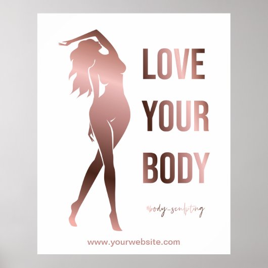 Körperbildhauerkörper, die den Wellness-Center prä Poster (Vorne)