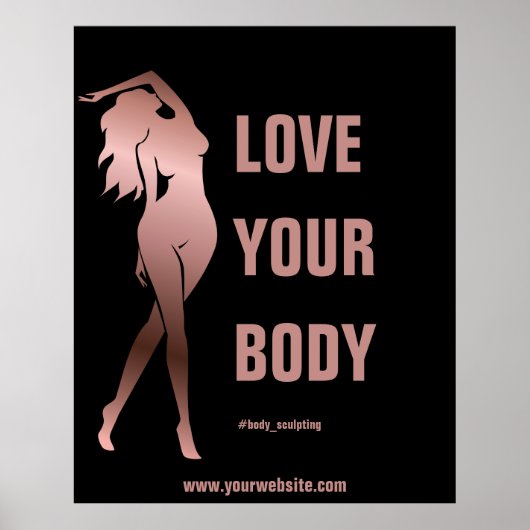 Körperbildhauerkörper, die die Fitness des Wellnes Poster (Vorne)