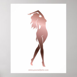 Körperbildhauerkörper, die die Fitness des Wellnes Poster