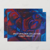 KÖRPERBUILDER SAMMLER KARTEN VON PAULA REILLY. (Vorne/Hinten)