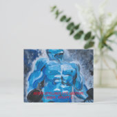 KÖRPERBUILDER SAMMLER KARTEN VON PAULA REILLY. (Stehend Vorderseite)