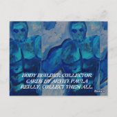 KÖRPERBUILDER SAMMLER KARTEN VON PAULA REILLY. (Rückseite)