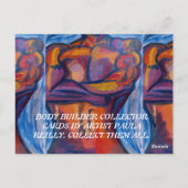 KÖRPERBUILDER SAMMLER KARTEN VON PAULA REILLY. (Rückseite)