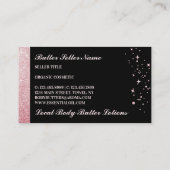 Körperbutter Kosmetische Creme Visitenkarte (Rückseite)