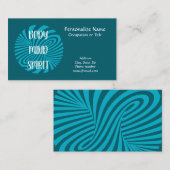 Körpergedanken Geist ganzheitliche Harmonie Visitenkarte (Vorne/Hinten)