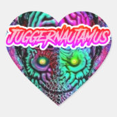 KÖRPERGEHIRNTINGLIE-Aufkleber Herz-Aufkleber (Vorderseite)