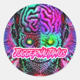 KÖRPERGEHIRNTINGLIE-Aufkleber Runder Aufkleber