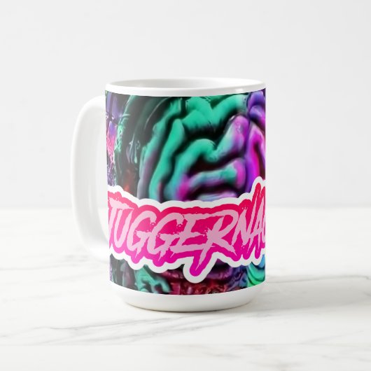 KÖRPERGEHIRNTINGLIE-Tasse Kaffeetasse (Vorderseite Links)