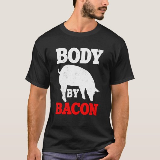 Körpergewicht nach Bacon Keto Diät Ketogentherapie T-Shirt (Vorderseite)
