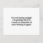 Körpergewicht Postkarte (Vorderseite)