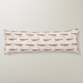 Körperkissen - Chinook Lachs auf Kariert (Rückseite)