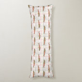 Körperkissen - Chinook Lachs auf Kariert (Rückseite (Vertikal))