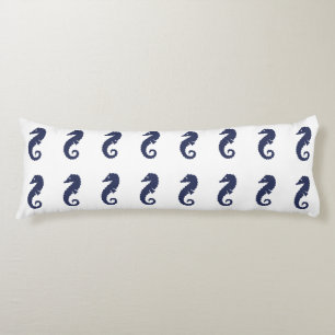 Körperkissen - Seepferdchen (Navy Blau)