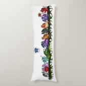 Körperkissen vieler niedliches Drachen (Vorderseite Vertikal)