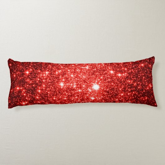 Körperkissenrote Sterne Seitenschläferkissen (Rückseite)