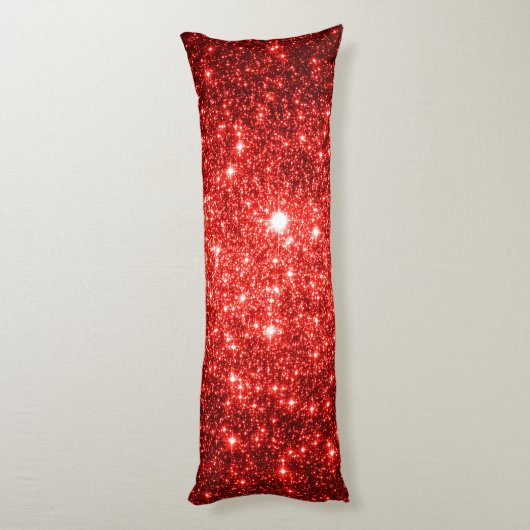 Körperkissenrote Sterne Seitenschläferkissen (Rückseite (Vertikal))