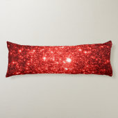 Körperkissenrote Sterne Seitenschläferkissen (Vorderseite)