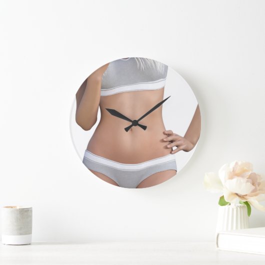 Körperkontur und Ästhetik Große Wanduhr (Zuhause)