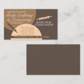 Körperkonturierung Körperbildhauerei Massage Erde Visitenkarte (Vorne/Hinten)