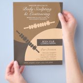 Körperkonturierung Körperbildhauerei Massage Flyer (Hand)