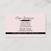 Körperkonturierung Körperbildhauerei Massage Rosa Visitenkarte (Rückseite)