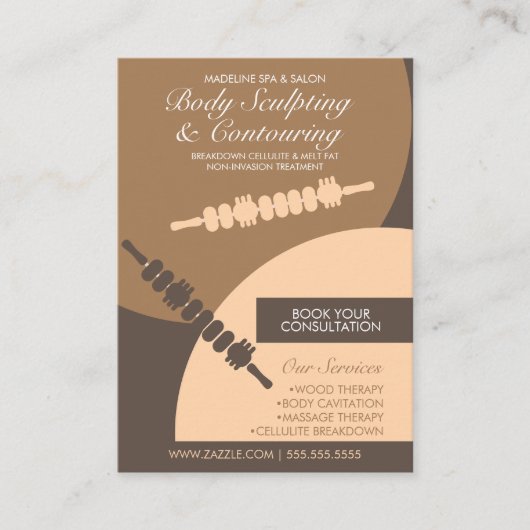 Körperkonturierung Körpermassage  Visitenkarte (Vorderseite)