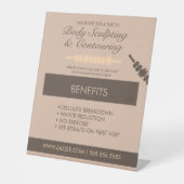 Körperkonturierung Körpermassage Vorteile Sockelschild (Vorderseite)