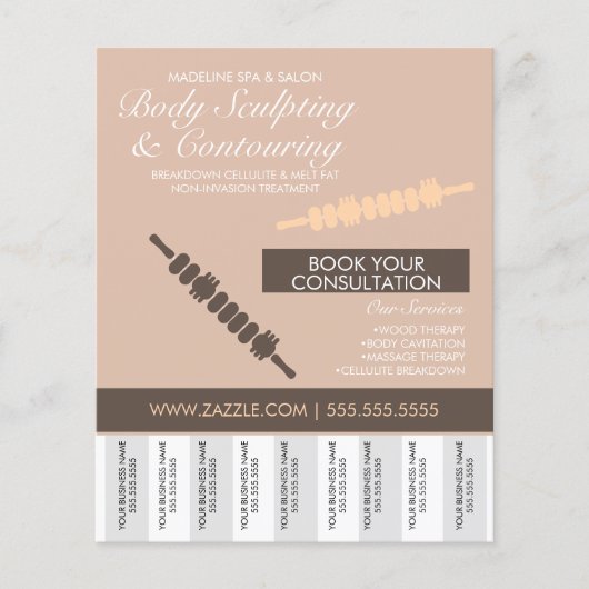 Körperkonturierung und Körperbildhauerei Abreißen Flyer (Vorne)