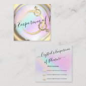 Körperliche Bildung Intime Schule Pink Gold Quadratische Visitenkarte (Vorne/Hinten)