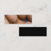 Körperliche Fitness des Gewichtungsleiters Mini Visitenkarte (Vorne/Hinten)