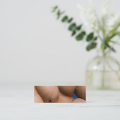 Körperliche Fitness des Gewichtungsleiters Mini Visitenkarte (Stehend Vorderseite)