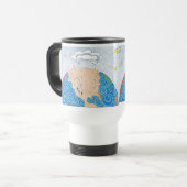 körperliche Geografie Reisebecher (Vorderseite Links)