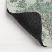 Körperliche Karte von Europa Mousepad (Ecke)