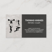 Körperliche Tätigkeiten | Athletic Coach Visitenkarte (Vorderseite)