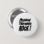 Körperliche Therapeut-Felsen! Knopf Button (Vorne & Hinten)