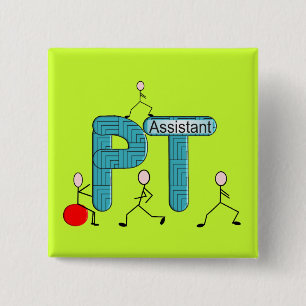 Körperliche Therapie-Assistenten-Geschenke Button