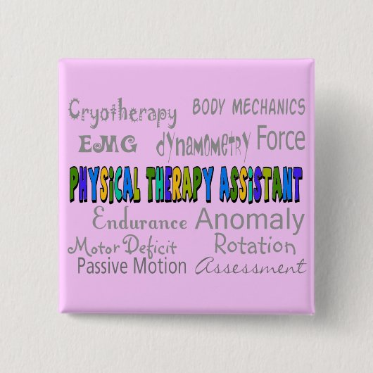 Körperliche Therapie-behilflicher "Terminologie-" Button (Vorderseite)
