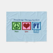 Körperliche Therapie FriedensLiebe Pints Fleecedecke (Vorderseite (Horizontal))