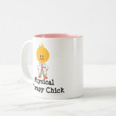 Körperliche Therapie-Küken-Tasse Zweifarbige Tasse (Vorderseite Links)