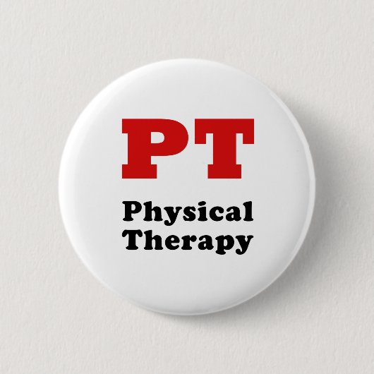 Körperliche Therapie Pints Button (Vorderseite)