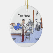 Körperlicher Therapeut - Frau Keramik Ornament (Rechts)