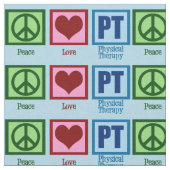 Körperlicher Therapeut FriedensLiebe Pints Stoff (Nahaufnahme)