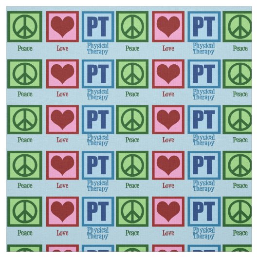 Körperlicher Therapeut FriedensLiebe Pints Stoff (Muster)