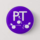 Körperlicher Therapeut-Geschenk-einzigartige Button (Vorderseite)