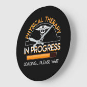 Körperlicher Therapeut-laufendes Laden Große Wanduhr (Winkel)